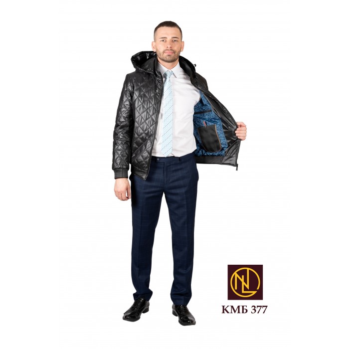 Куртка мужская весна осень КМБ 377 оптом от производителя 2022-2023 из водоотталкивающей ткани
