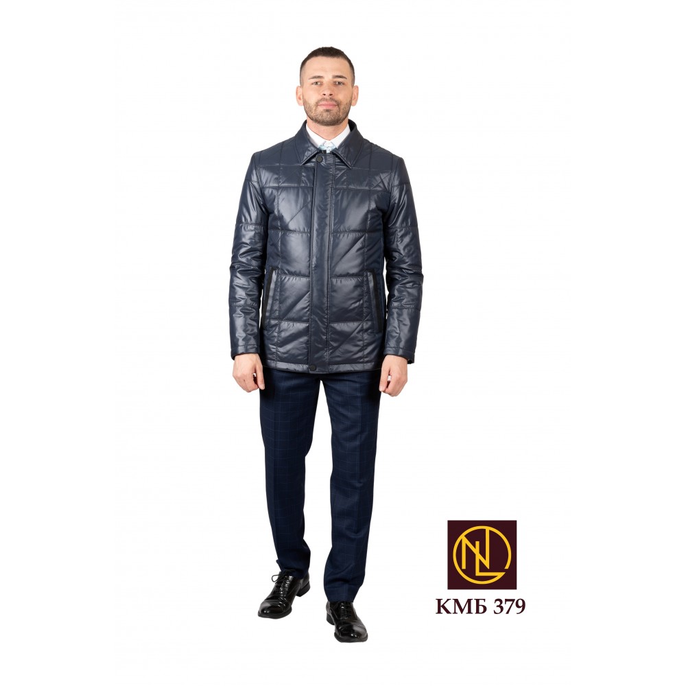 Куртка мужская весна осень КМБ 379 оптом от производителя 2023 из водоотталкивающей ткани