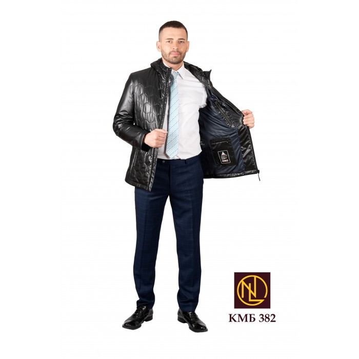 Куртка мужская осень КМБ 382 оптом от производителя 2023 из водоотталкивающей ткани