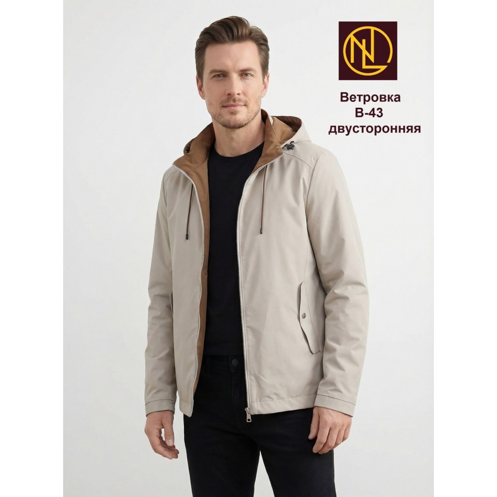 Ветровка мужская оптом В 43 двусторонняя