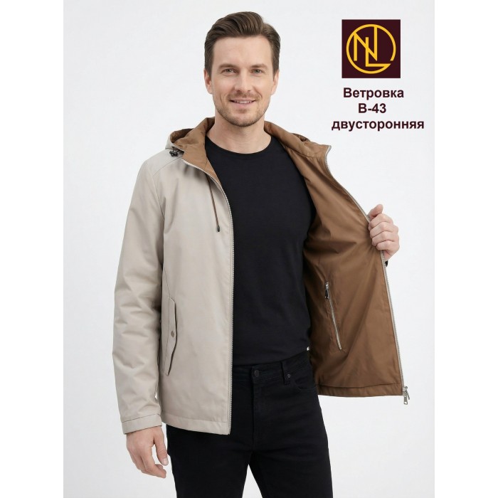 Ветровка мужская оптом В 43 двусторонняя