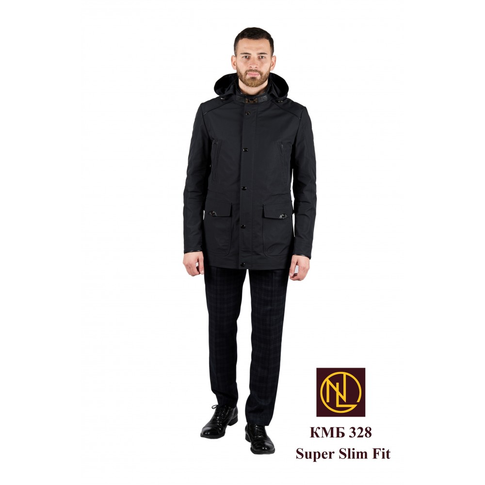Мужские демисезонные куртки - парки с капюшоном оптом от производителя NowaLLmen 2022-2023 КМБ 328