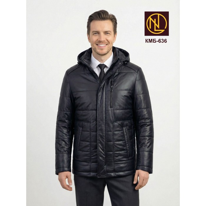 Куртка мужская без меха с капюшоном ОСЕНЬ-ЗИМА 2026 арт. КМБ 636