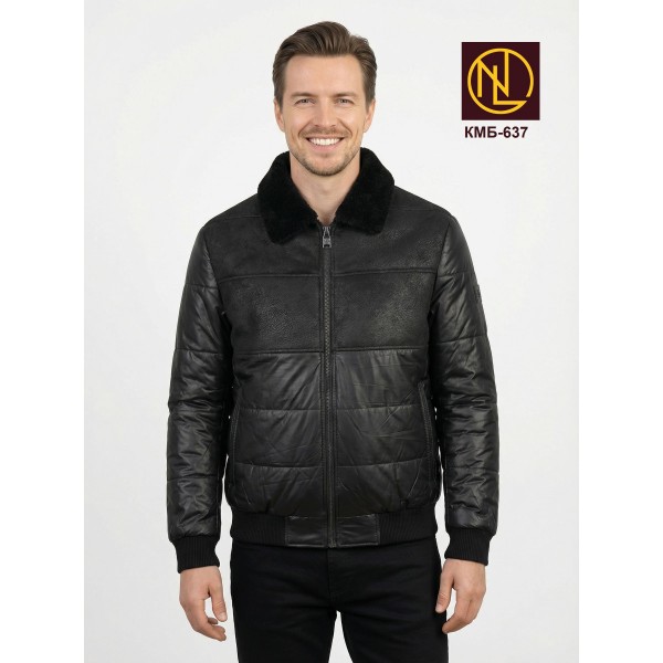 Куртка мужская с искусственным мехом ОСЕНЬ-ЗИМА 2026 арт. КМБ 637