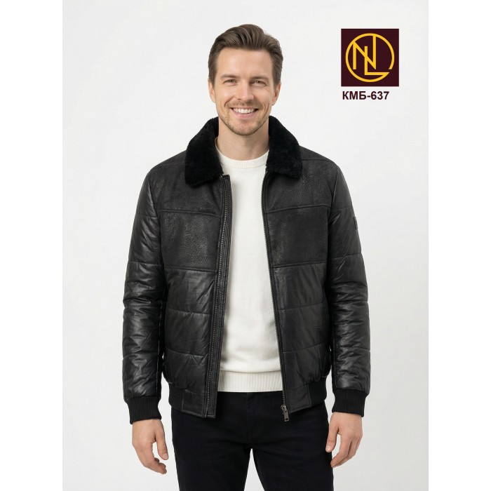 Куртка мужская с искусственным мехом ОСЕНЬ-ЗИМА 2026 арт. КМБ 637
