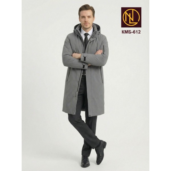 Пальто мужское с капюшоном ЗИМА 2026 арт. КМБ 612