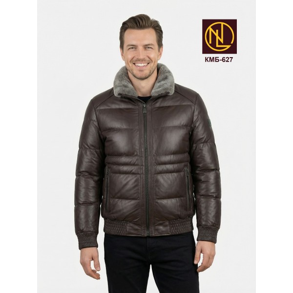 Куртка мужская бомбер с мехом мутон ЗИМА 2026 арт. КМБ 627
