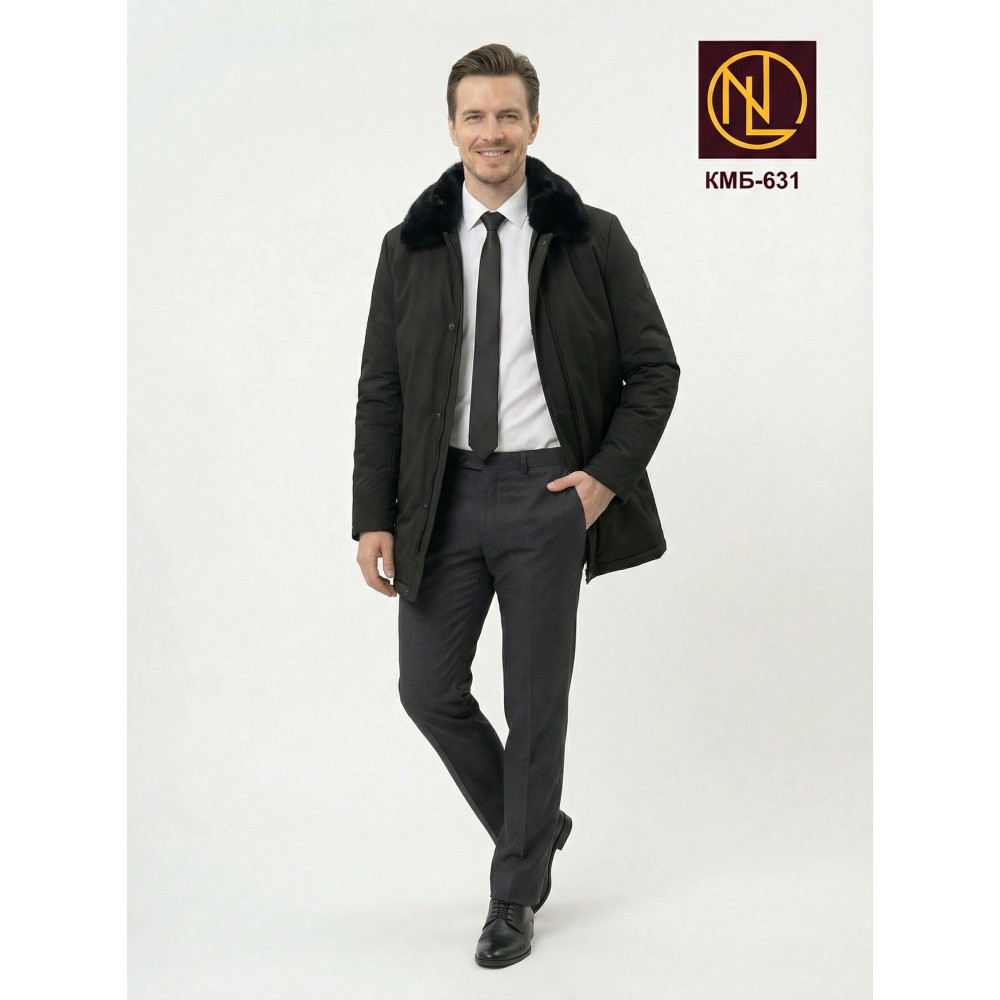 Куртка мужская с мехом норки ЗИМА 2026 арт. КМБ 631