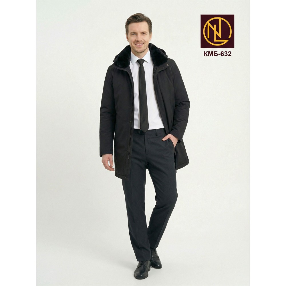 Куртка мужская с мехом норки ЗИМА 2026 арт. КМБ 632