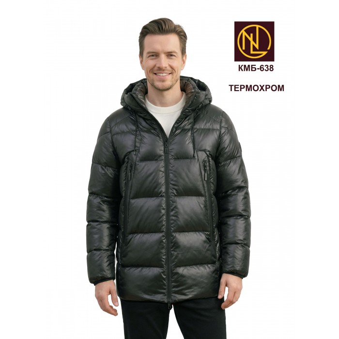 Куртка мужская с капюшоном без меха ЗИМА 2026 арт. КМБ 638